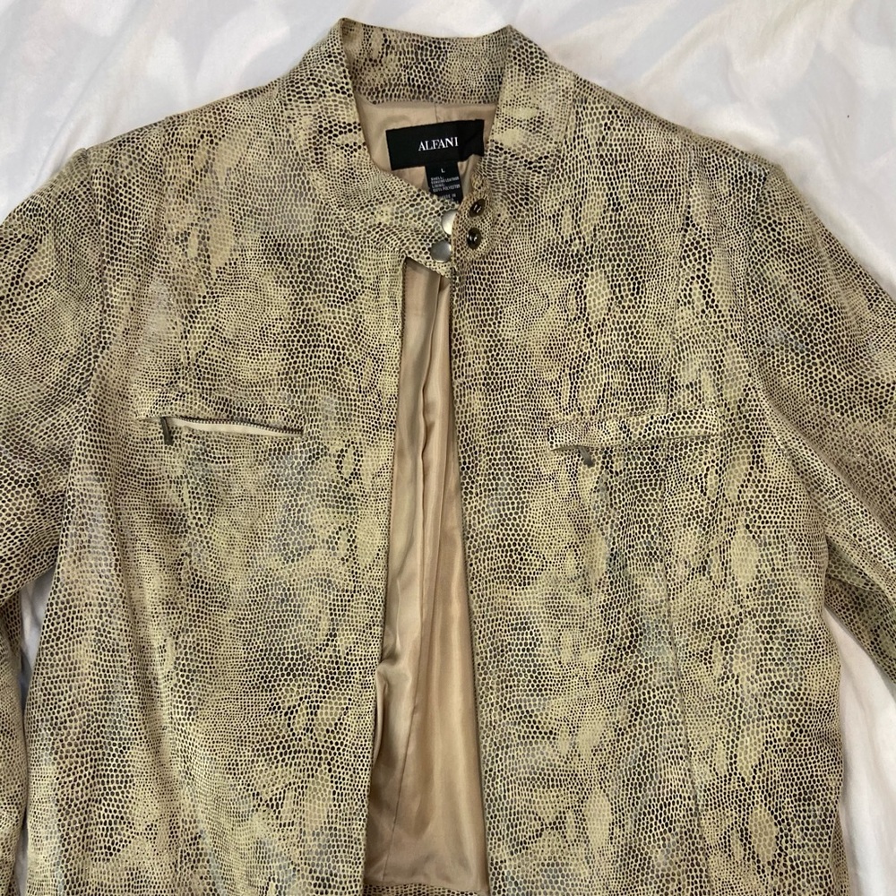 Alfani Real Leather Jacket